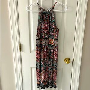 London Times Multicolor Floral Halter Dress
